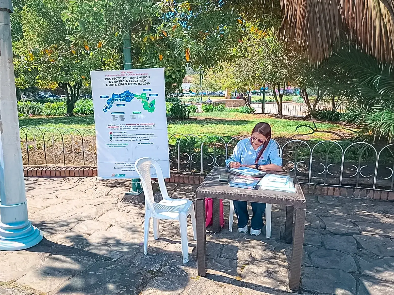 Punto de Información Móvil de J.E. Jaimes Ingenieros en Línea Norte